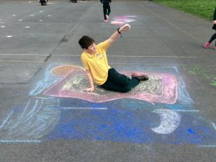Year 6/7 Chalk Art